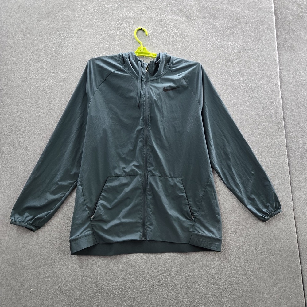 Nike Men Jacket XL Teal Dri-Fit Activewear Zipper‎ Flex Vent Max
